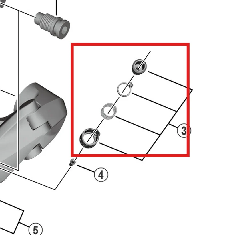 SHIMANO RD-R8000/RX820/RX810/RX812/RX800/RX822 Spændeskrue til bagskifterkabel