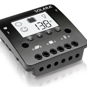 Solara regulator 10A med display.