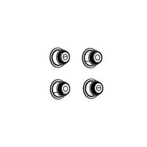 SRAM boltsæt til BOSCH/FAZUA kranksætmotor (x4)