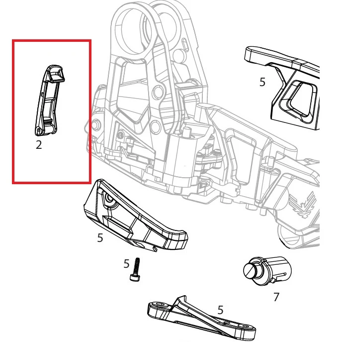 SRAM GX T-Type AXS Derailleur Battery Lock Lever Clip