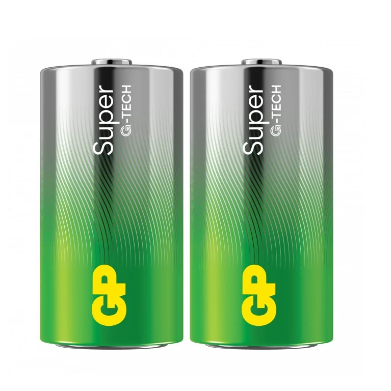 GP Super Alkaline C-batteri, 14A/LR14, 2-pak