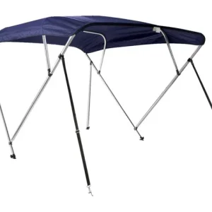 Talamex, Biminitop Deluxe 4 Buer, Marineblå, 600D Polyester, 25 mm Aluminium – Størrelse: 240x216-229x137 cm