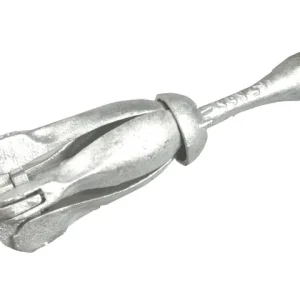 Talamex, Foldeanker Galvaniseret med Hule Ankerflig og Ballastskaft, 123456 – Vægt: 1,5 KG