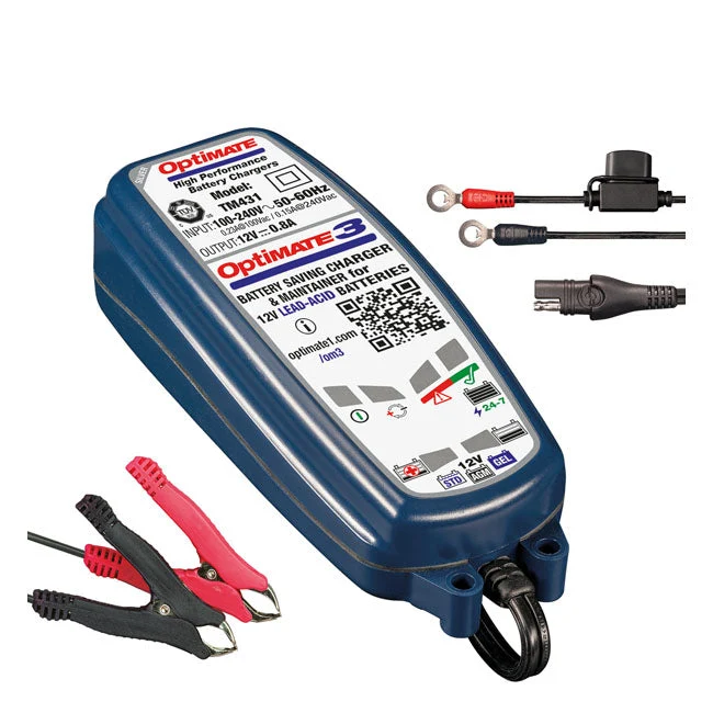 TecMate Optimate 3 12V batterioplader