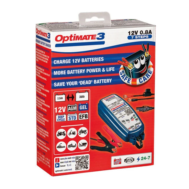 TecMate Optimate 3 12V batterioplader