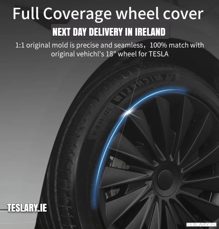 Tesla Model 3+ Highland 18" Hjulkapsler i bladstil - matsort