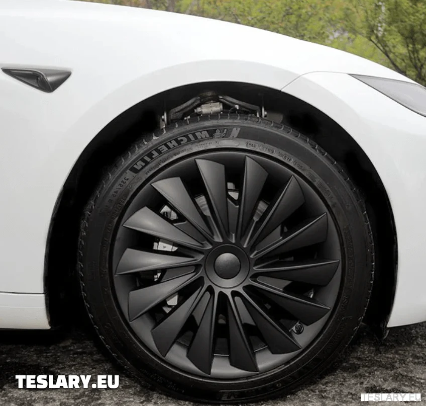 Tesla Model 3+ Highland 18" Hjulkapsler i bladstil - matsort