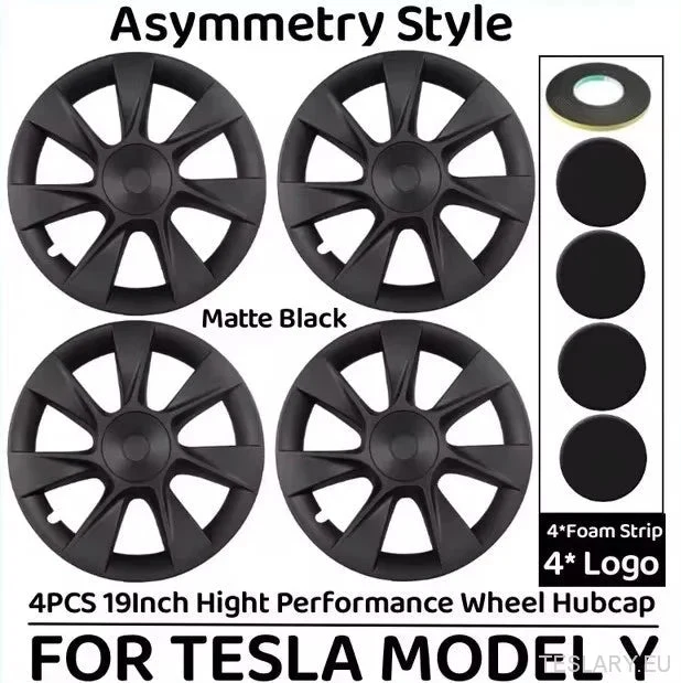 Tesla Model Y 19" Hjulkapsler i induktionsstil med ydeevne