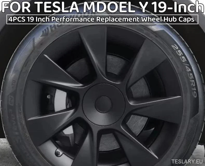 Tesla Model Y 19" Hjulkapsler i induktionsstil med ydeevne