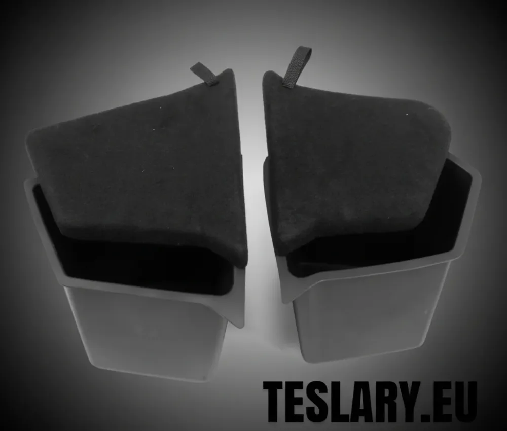 Tesla Model Y Trunk -arrangør side Lommer med låg (2)