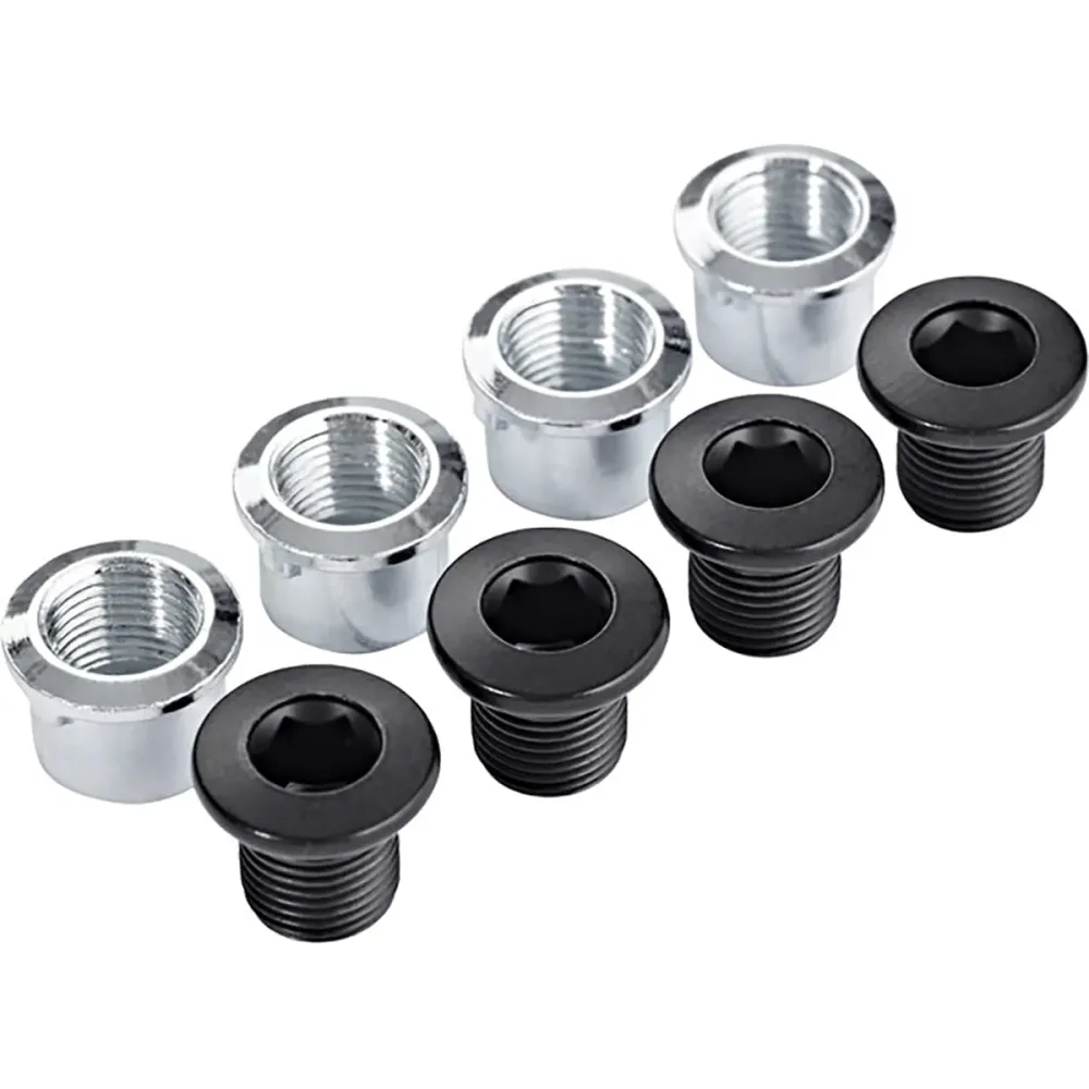 Udvendigt kædehjulsbolt- og møtrik-sæt til SHIMANO DEORE FC-M6000 tredobbelt kranksæt sort (x4)