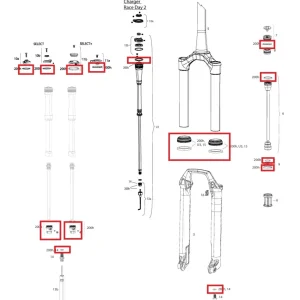 Vedligeholdelsessæt 200 t/1 år ROCKSHOX SID SL (32 mm) BASE/SELECT/SELECT+/ULTIMATE (2021-2023) GEN-C