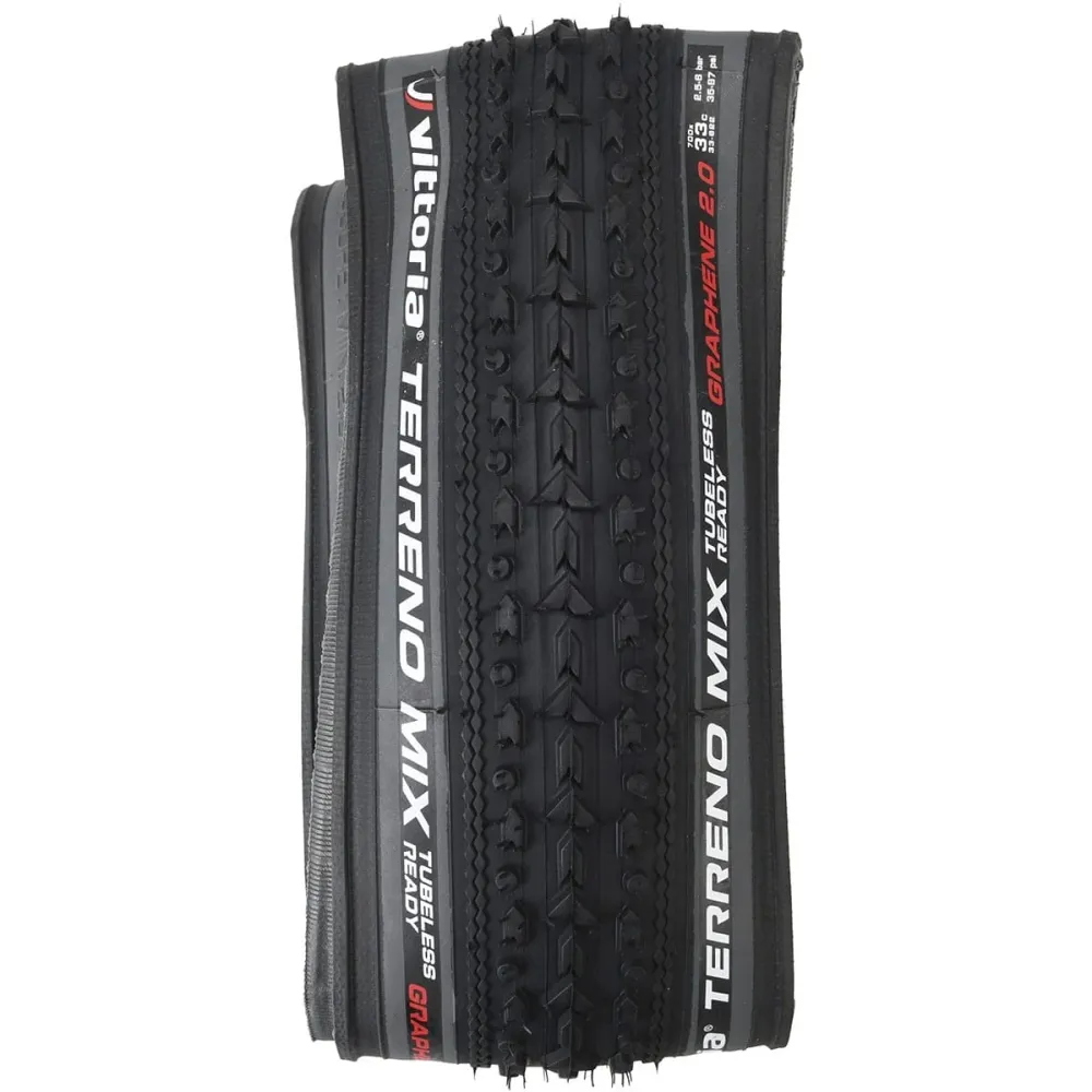 VITTORIA TERRENO MIX GRAVEL ENDURANCE Graphene G2.0 700x33c Tubeless Ready Grey-dæk