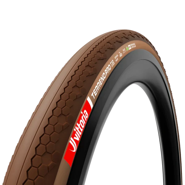 VITTORIA TERRENO PRO T10 Hardpack Gravel Race 700x35c Tubeless Ready Soft Brown-dæk