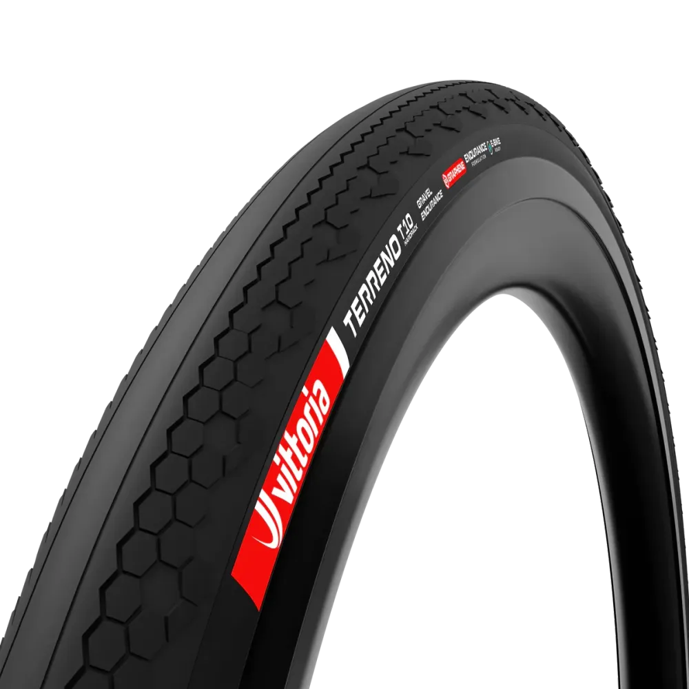VITTORIA TERRENO T10 HARDPACK Gravel Endurance 700x40c Tubeless Ready Soft Black-dæk