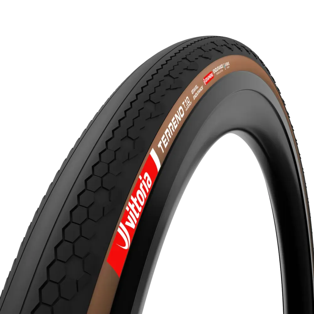 VITTORIA TERRENO T10 HARDPACK Gravel Endurance 700x40c Tubeless Ready Soft Brown-dæk