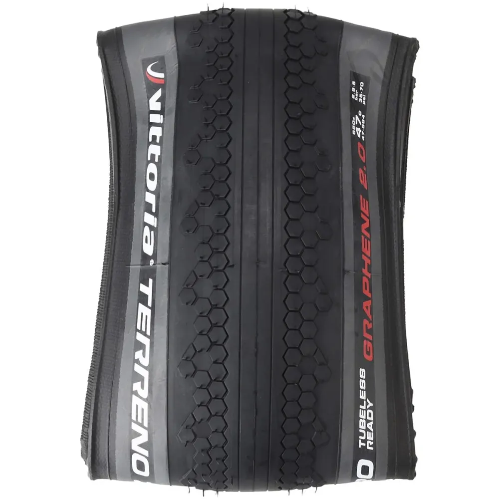 VITTORIA TERRENO ZERO GRAVEL ENDURANCE Graphene G2.0 650x47b Tubeless Ready Grey-dæk