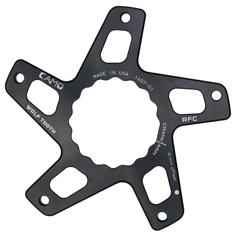 WOLF TOOTH CAMO M8 Raceface Cinch Direct Mount Offset -8mm Sort kranksæt stjerne