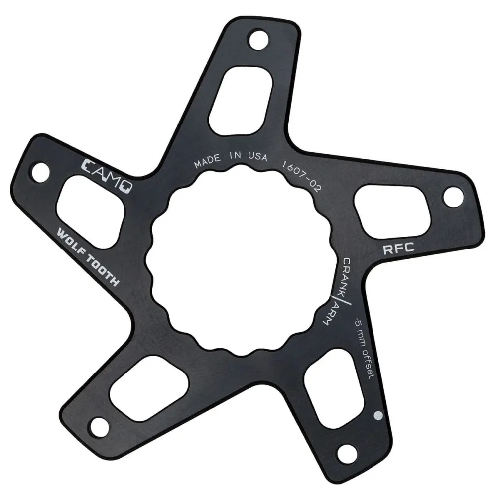 WOLF TOOTH CAMO M5 Raceface Cinch Direct Mount Boost Offset kranksæt stjerne -5mm Sort