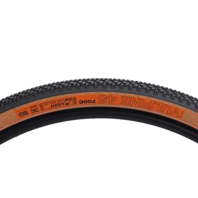WTB VULPINE TCS LIGHT FAST ROLLING DUAL DNA SG2 120tpi 700x45c Tubeless Ready Beige dæk