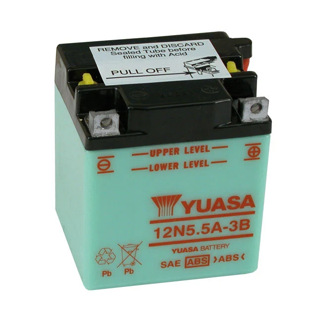 Yuasa 12N5.5A-3B 12V blysyrebatteri 5.5Ah 55CCA