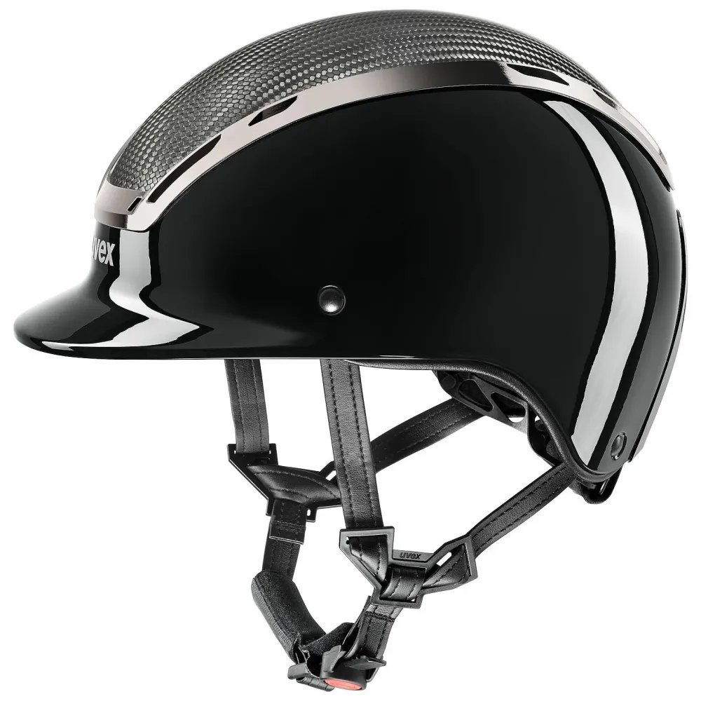Uvex Exxeed Carbon-weave ridehjelm AAA Black