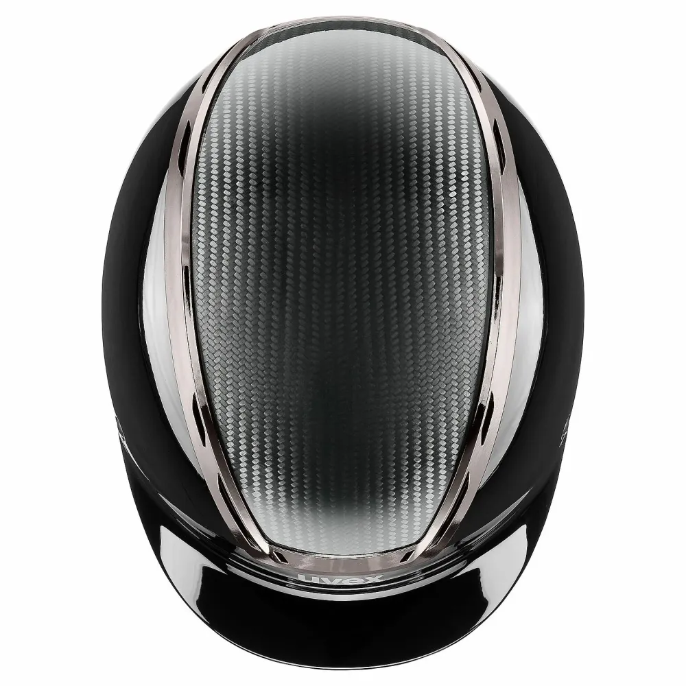 Uvex Exxeed Carbon-weave ridehjelm AAA Black