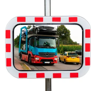 Trafikspejl firkantet - 800 x 600 mm