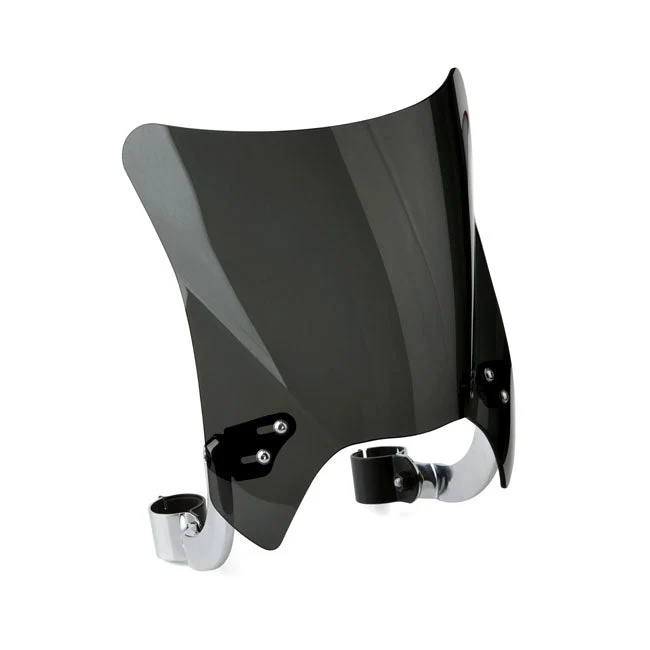 NC Mohawk Universal Windschutzscheibe Chrom Gebogene Halterung Gabelbeine 44-51mm