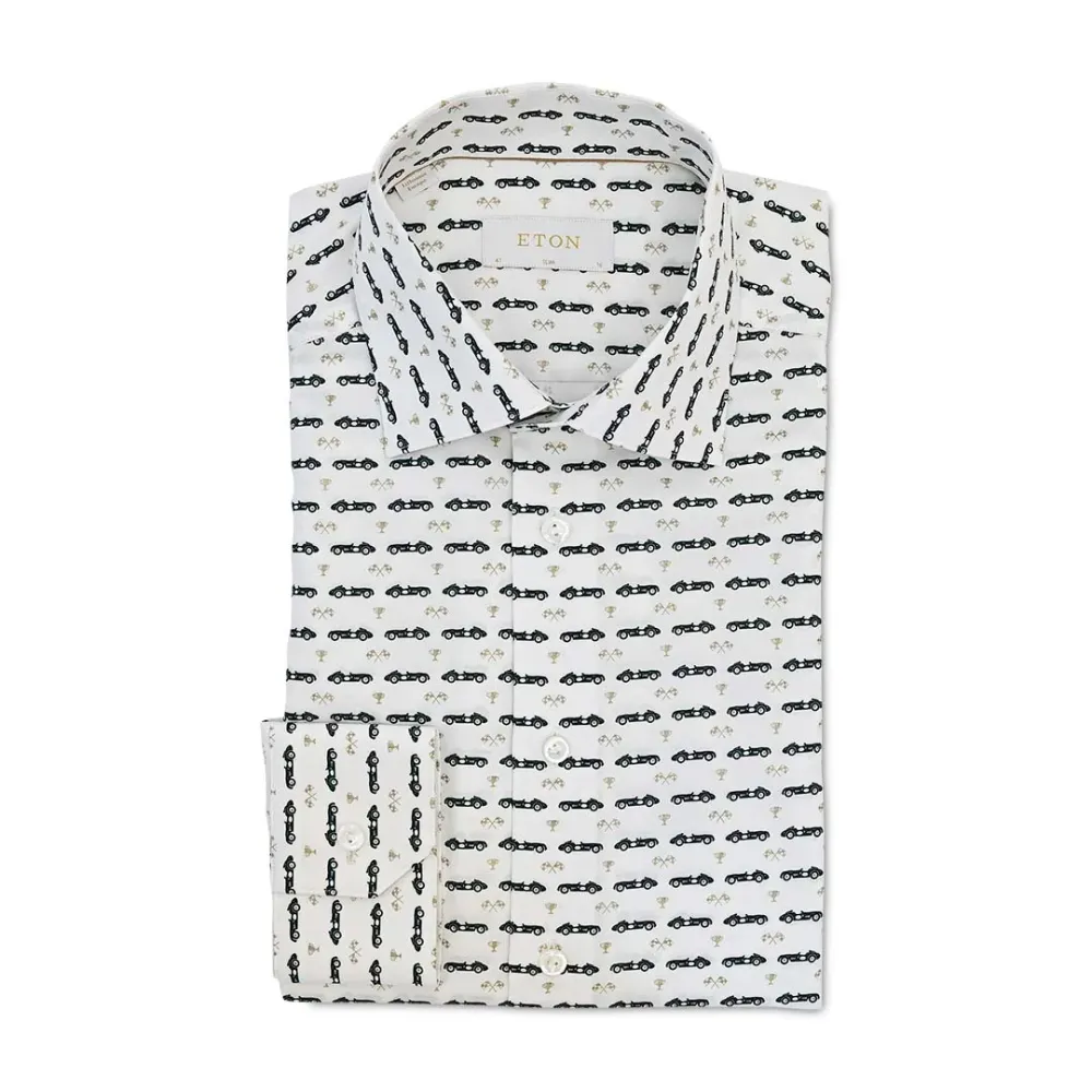 1000 11719 01 SLEEK SHIRT | WHITE RACING CARS 41