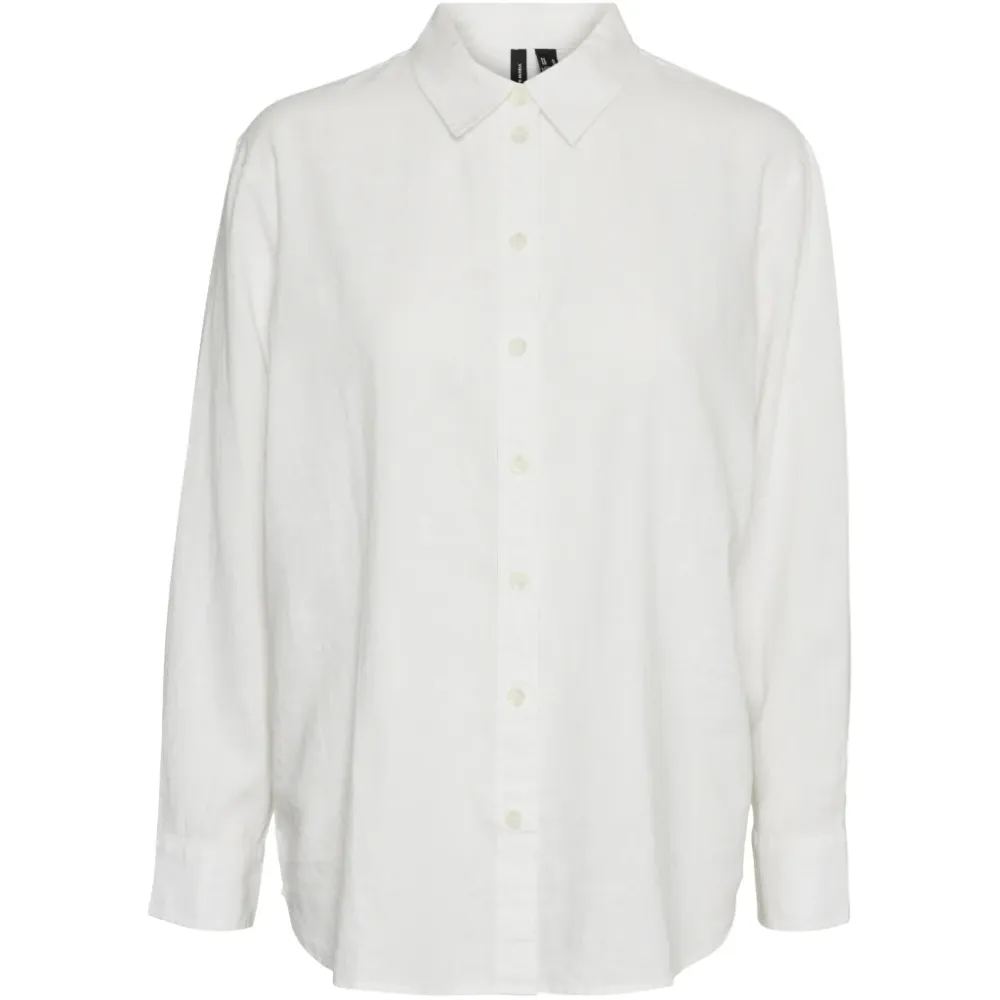 VERO MODA dame skjorte VMLINN - Snow white Xs