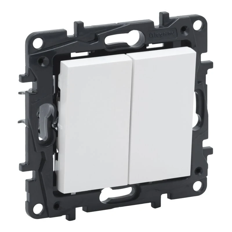 Twin trappeafbryder Legrand Niloe Step hvid