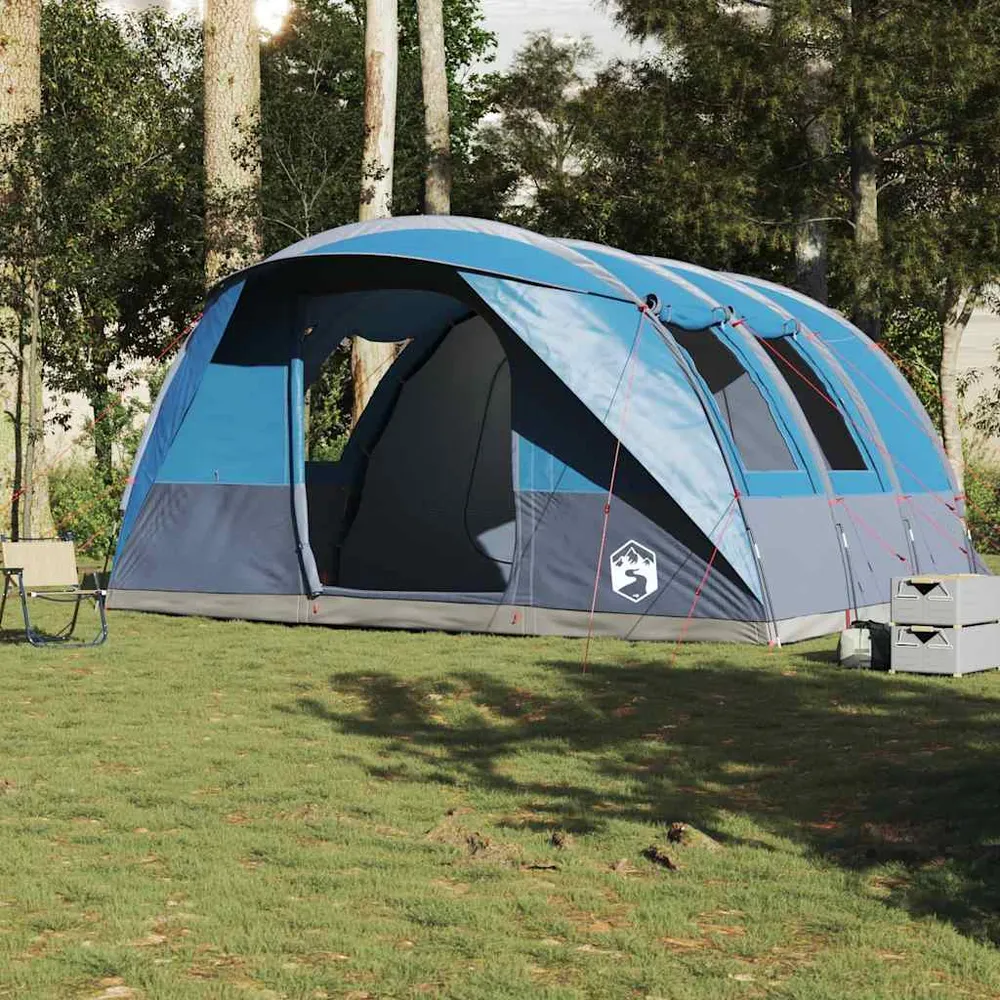 5-personers campingtelt vandtæt blå