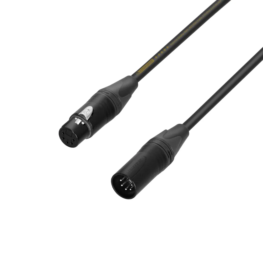 Adam Hall Cables 5 STAR DGH 0750 - DMX-kabel | Neutrik® 5-polet XLR | 7,5 m