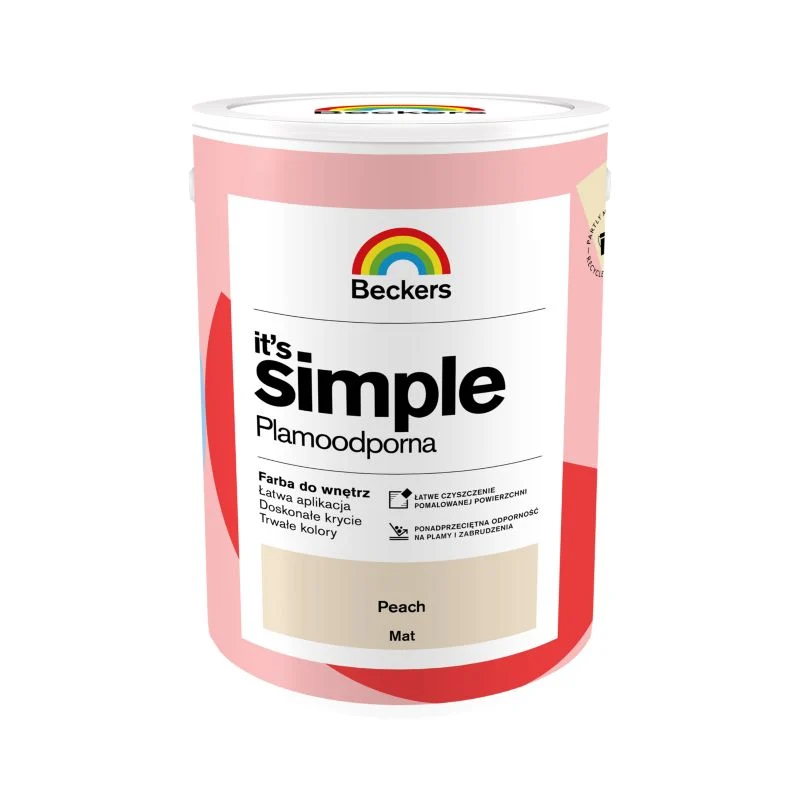 Beckers It's Simple farve i farven peach 5 l