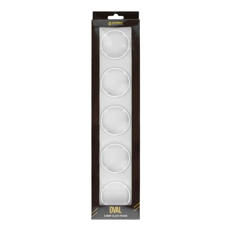 DPM Solid Oval femplads glasramme kridt