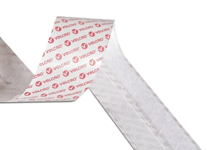 Kardborreband Självhäftande Stick-On® Velcro® 20mm x 5m Vit
