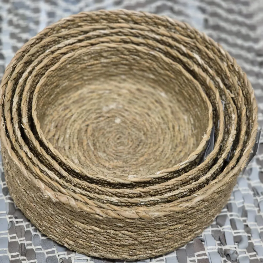 Kurvesæt - 5 stk. - søgræs - rund cylinder