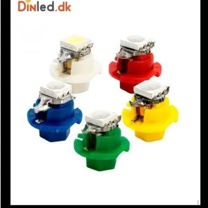 T5 LED Instrument pærer - sæt med 5 stk., 12v 5