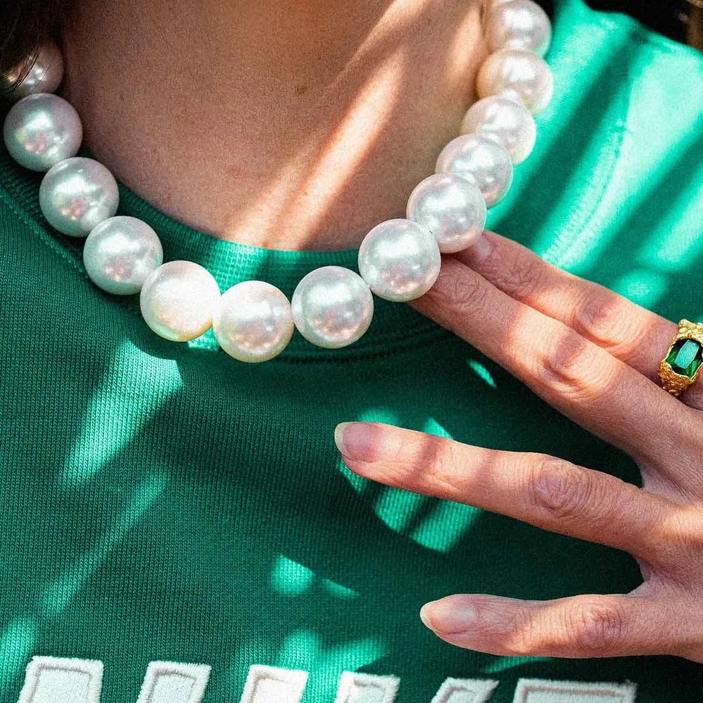 Arcade Fortune Choker Venus sizable perlehalskæde - forgyldt
