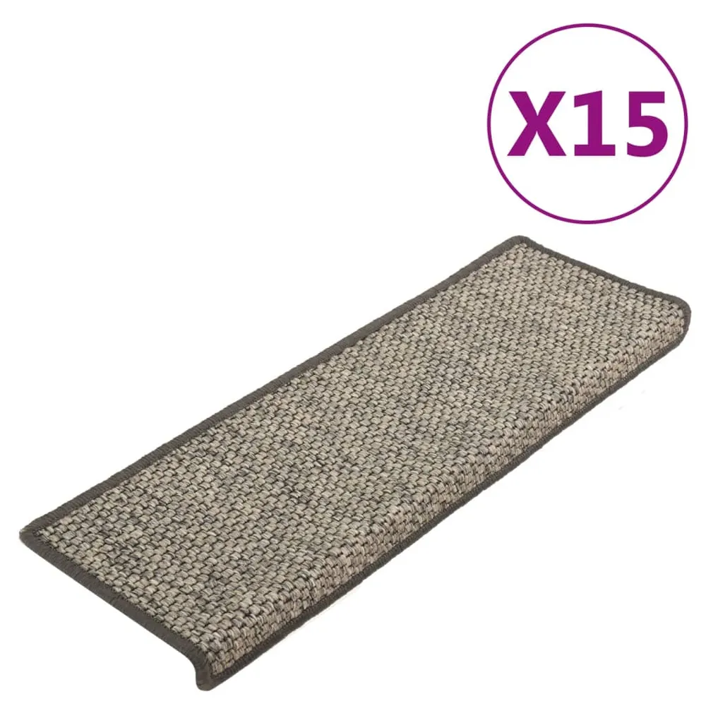Selvklæbende Trappemåtter 65X21X4 Cm Moerk