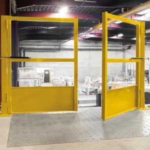 Palleport med automatisk fjederluk