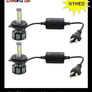 4 sidet LED forlygtepærer med ekstern styreboks 9012