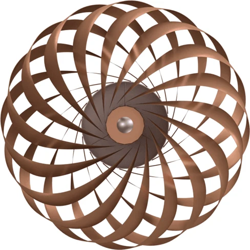 TR5 Aluminium Copper Ø40 Væglampe - Clear Rossau