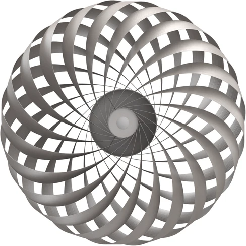 TR5 Aluminium Silver Ø60 Væglampe - Hul Rossau
