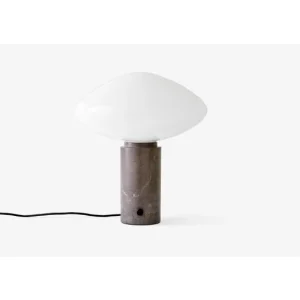 MIST AP17 BORDLAMPE GLAS GRIGIO CALDO BASE