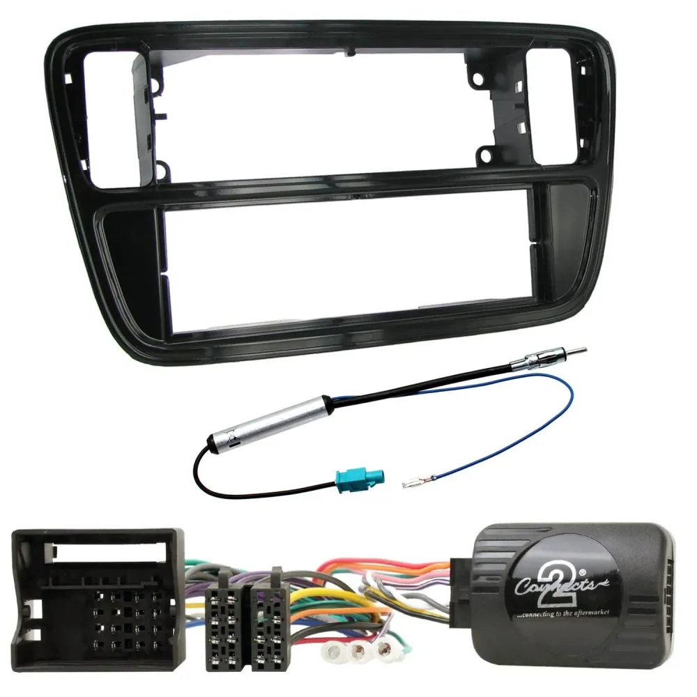1-DIN KIT til Mii, Citigo og Up (Blank Ebony | Paint to Match |