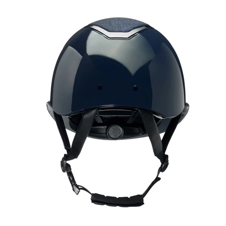 Charles Owen Kylo Højglans Mips Ridehjelm m. Bred Skygge - Navy/Sparkley Grey